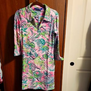 Banana Boat UPF 50+ Women's Floral Sun Dress with Pockets & UV Protection, NWT